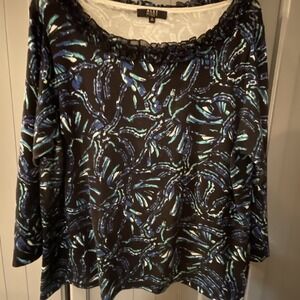 Alex Marie Woman‎ 3X Black Boatneck Sweater